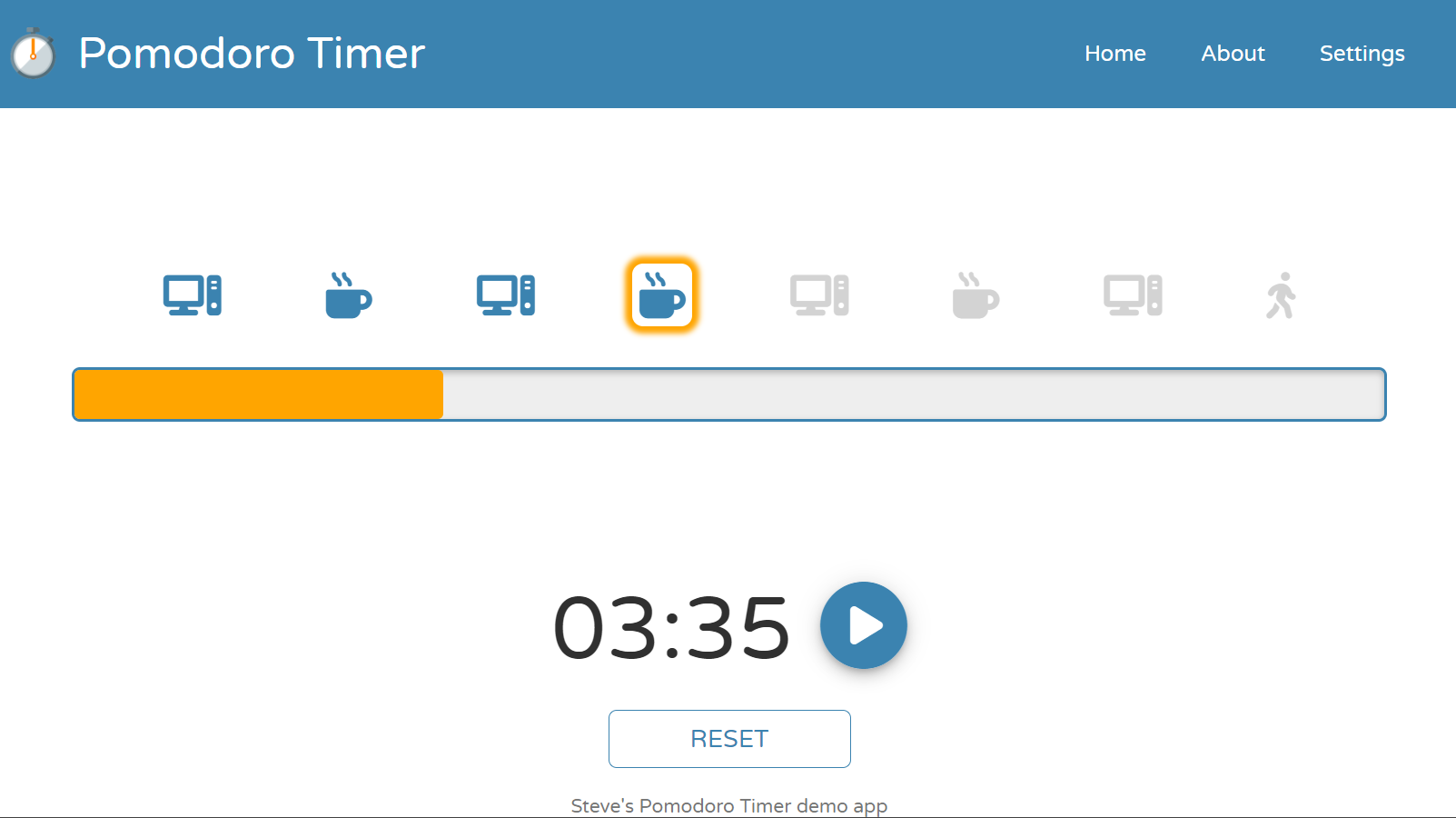 Pomodoro Timer web app